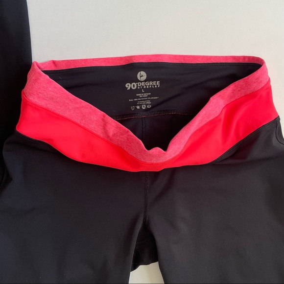 Black Leggings Bundle Size Large High Waist - Picture 2 of 6